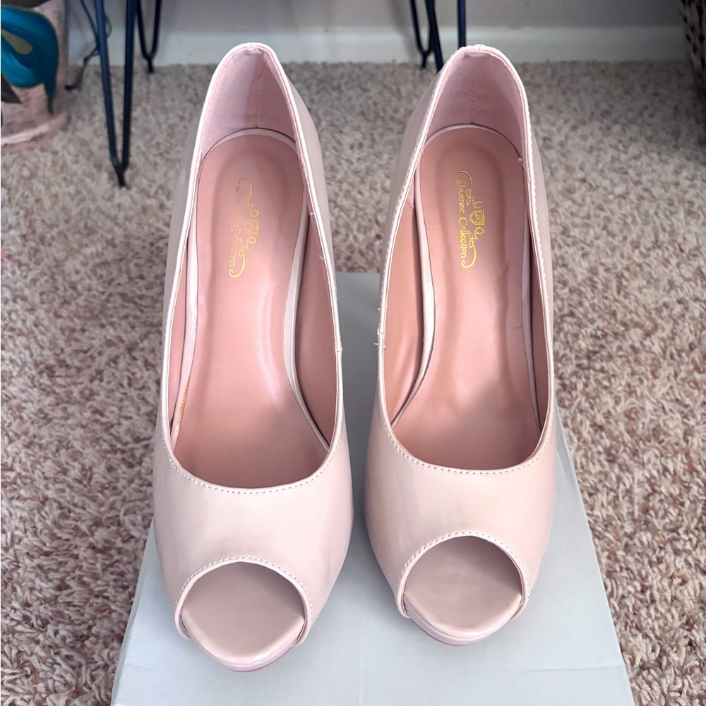 Patent leather heels